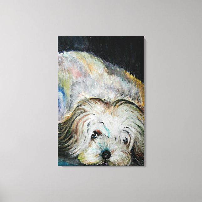 Impressão em Tela de Cachorro de Estimação - Pintu (Frente)
