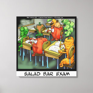 Impressão em Tela de Canvas do Bar de Saladas Engr