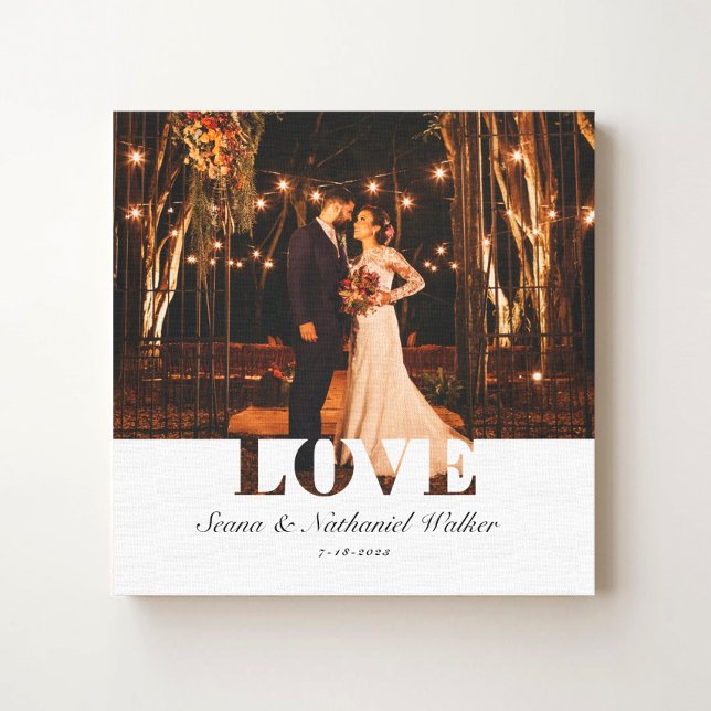 Impressão em Tela de Casamento Presente para Recém (Criador carregado)