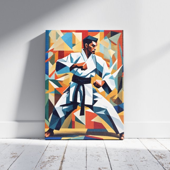 Impressão em Tela de Cubismo de Karatê (Criador carregado)