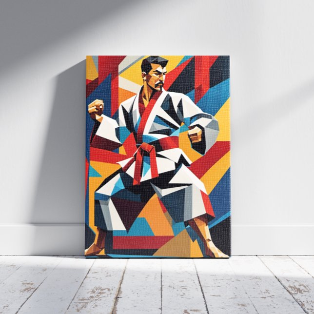 Impressão em Tela de Cubismo de Karatê (Criador carregado)
