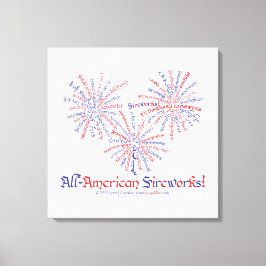 Impressão em Tela de Fogos de Artifício All-Americ