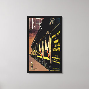 Impressão Em Tela ~ de LNER o Scotsman do vôo