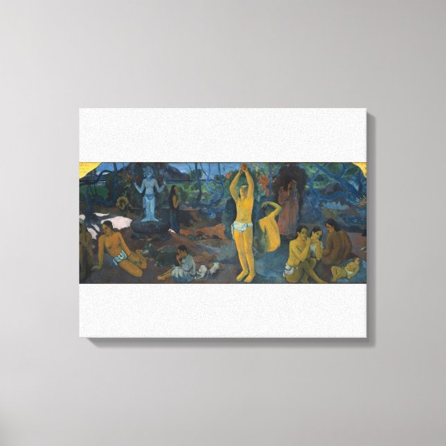 Impressão Em Tela 'De Onde Vimos?' - Paul Gauguin (Frente)