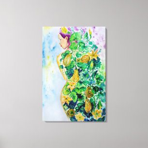 Impressão em Tela de Pintura da Princesa Abóbora