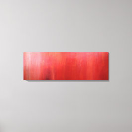 Impressão em tela de pintura em acrílico vermelha