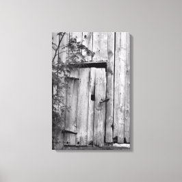 Impressão em Tela de Porta de Celeiro em Preto e B
