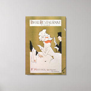 Impressão Em Tela De "restaurante Tivoli, costa", Londres (litho da