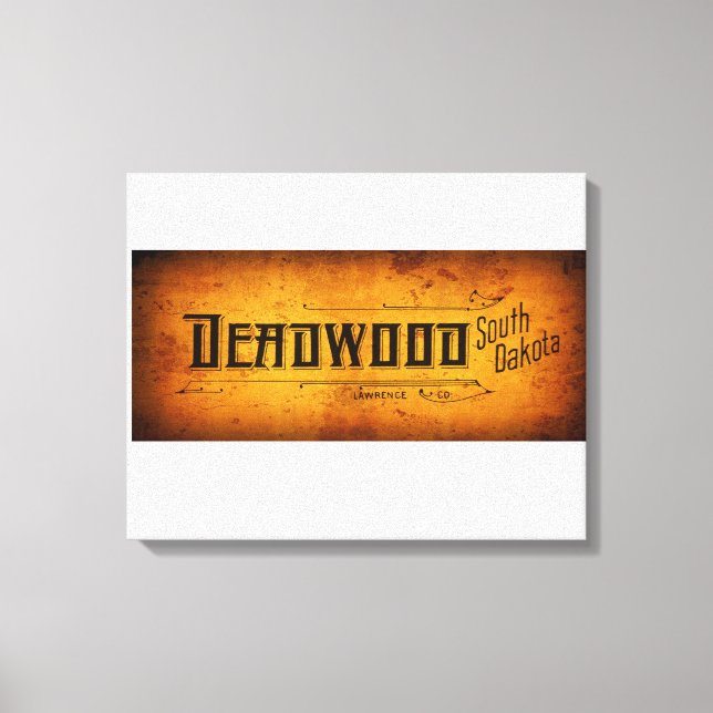 Impressão Em Tela DEADWOOD do Velho Oeste (Frente)