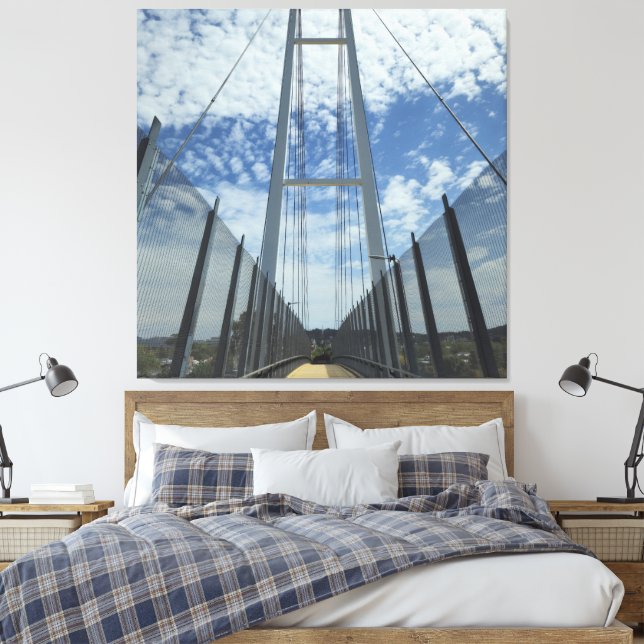 Impressão Em Tela Dean Street Pedestrian Bridge Pathway to the Sky (Insitu(Quarto))