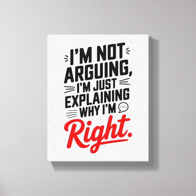 Impressão Em Tela Debate em Estilo! Engraçado e Confiante (Frente)