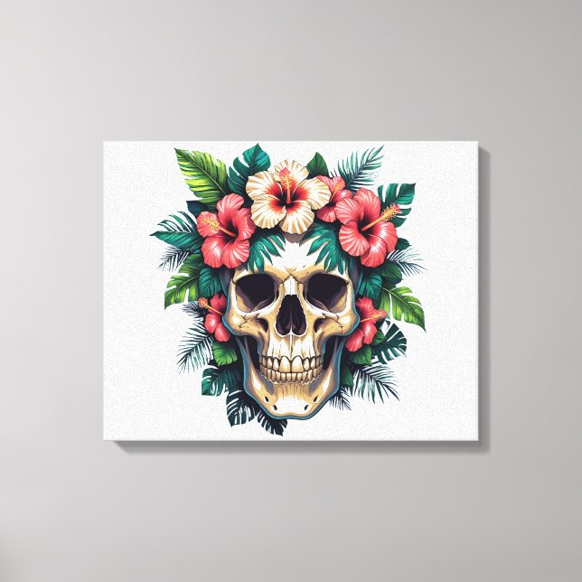 Impressão Em Tela Decadência Tropical: Bloom e Osso (Frente)