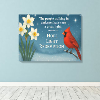 Impressão Em Tela December Bible Verse Hope Joy Love Redemption