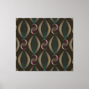 Impressão Em Tela Deco da arte: padrão geométrico de safra.