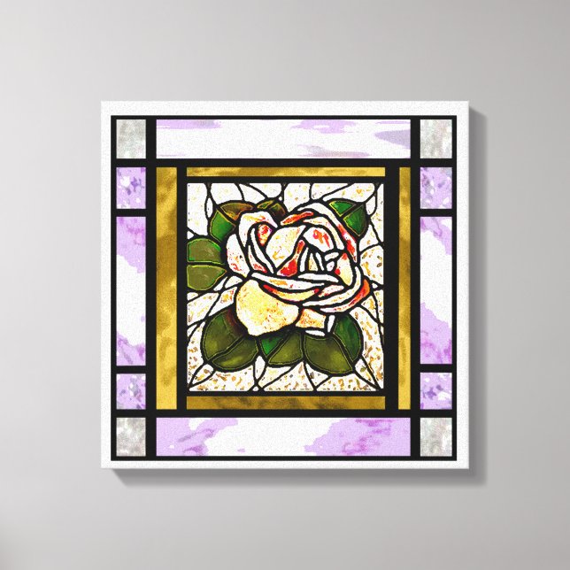 Impressão Em Tela Deco de Vidro Dourado (Frente)