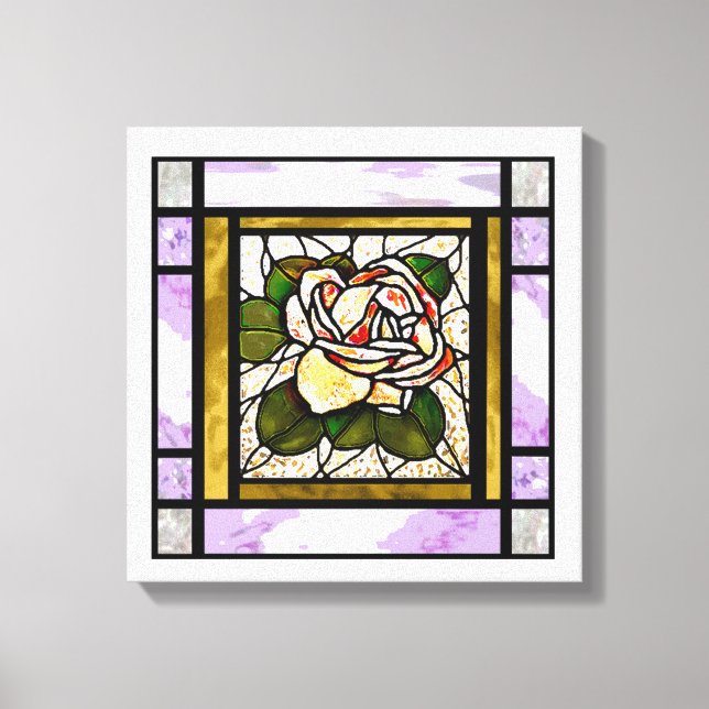 Impressão Em Tela Deco de Vidro Dourado (Frente)