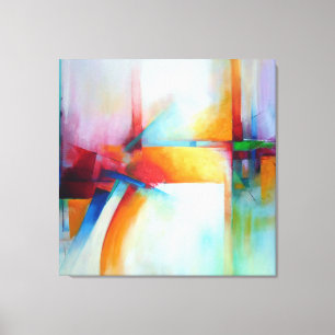 Impressão Em Tela Deco Moderno de Pintura em Acrílico Elegante de A
