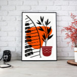 Impressão Em Tela Decor de Arte de Muro de Música<br><div class="desc">As cores mudas e a design minimalista fazem deste impressão a adição perfeita a qualquer decoração inspirada no século médio,  moderno ou boho. Impresso em papel de canvas ou poster de alta qualidade,  este impressão deve fazer uma declaração em qualquer sala.</div>