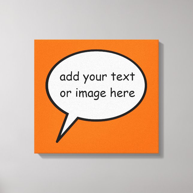 Impressão Em Tela decor de balão de desenho animado (Frente)