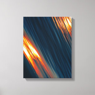 Impressão Em Tela decor de parede azul, amarelo e castanho 2