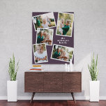 Impressão Em Tela Decor roxo de multifamília de na moda moderno<br><div class="desc">Na moda moderno,  multifoto-família decor. A cor roxa moderna pode ser alterada.</div>