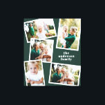Impressão Em Tela Decor verde da família multi-foto moderna na moda<br><div class="desc">Na moda moderno,  multifoto-família decor. A cor verde-escura moderna pode ser alterada.</div>