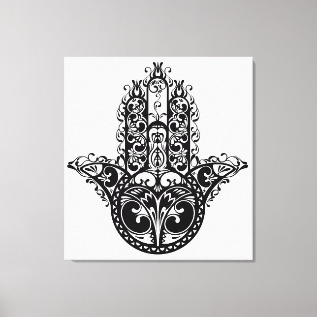 Impressão Em Tela Decorativo Hamsa Design 6 (Frente)