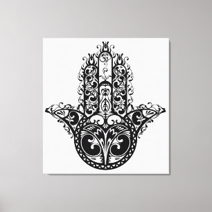 Impressão Em Tela Decorativo Hamsa Design 6