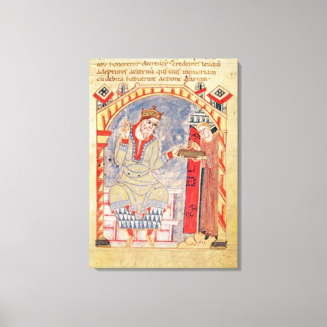 Impressão Em Tela Dedicação a Charles o Bald, de (Frente)