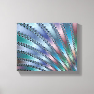 Impressão Em Tela Dedos Arte Fractal