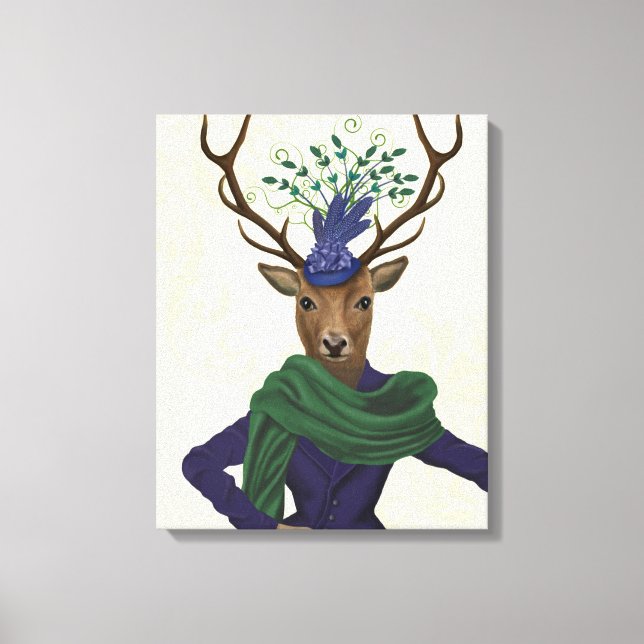 Impressão Em Tela Deer e Fascinator (Frente)