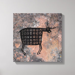 Impressão Em Tela Deer/Elk, mimbres Design