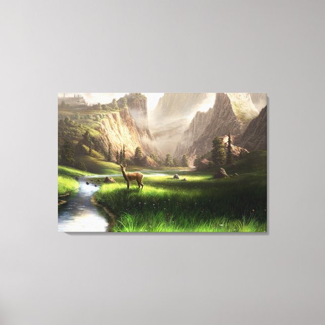 Impressão Em Tela Deer Valley (Frente)