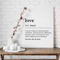 Definição de amor personalizada com dicionário de 