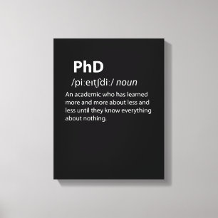 Impressão Em Tela Definição de Dicionário Engraçado PhD