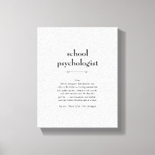 Impressão Em Tela Definição de psicólogo escolar Obrigado Presente