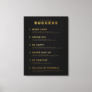 Impressão Em Tela Definição de Sucesso | Citação Motivacional