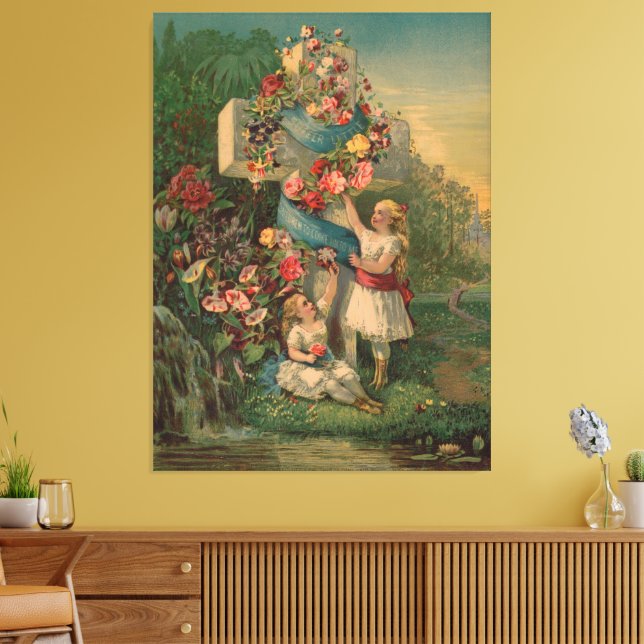 Impressão Em Tela Deixai vir a mim as criancinhas  (Insitu(Sala de estar))