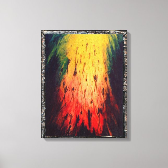 Impressão Em Tela Deixando a escuridão incorpore a luz (Frente)