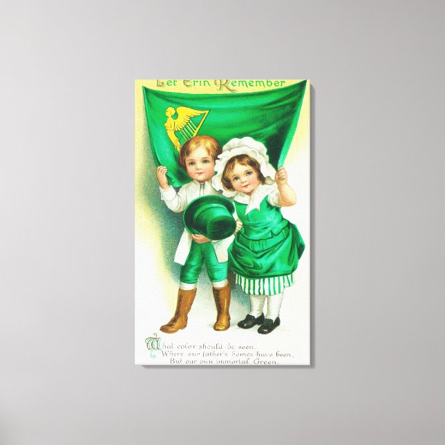 Impressão Em Tela Deixe Erin Lembrar-se de Casal segurando uma bande (Frente)