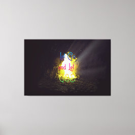 Impressão Em Tela Deixe-me ir e deixe uma citação inspiradora para D