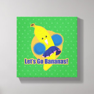 Impressão Em Tela Deixe-nos ir bananas!