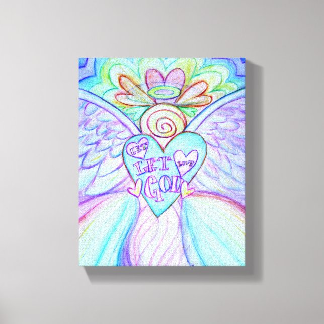 Impressão Em Tela Deixe o amor deixar Deus ancorar pintando a arte C (Frente)