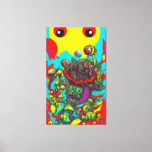 Impressão Em Tela Deixe suas alucinações livres - Ken Gage Art