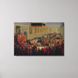 Impressão Em Tela Deleite-se dado após a coroação de Louis XV