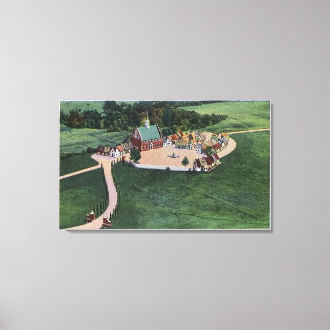 Impressão Em Tela Den Danske Landsby (aldeia dinamarquesa) (Frente)