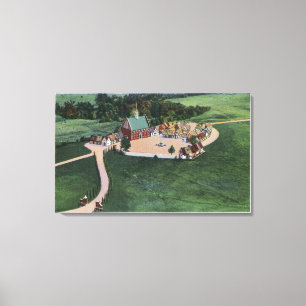 Impressão Em Tela Den Danske Landsby (aldeia dinamarquesa)