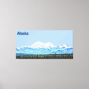 Impressão Em Tela Denali (Monte McKinley)