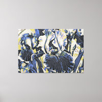 *~* Denim Blue IRIS irrisse Vintage Floral TV2