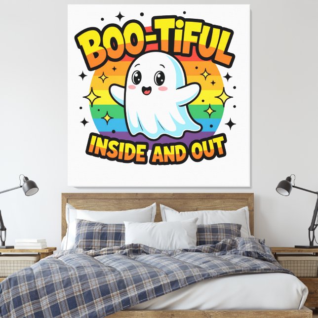 Impressão Em Tela Dentro Boo-Tiful e Saída (Insitu(Quarto))